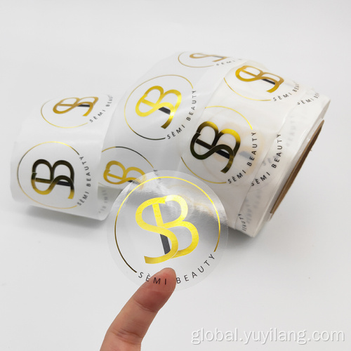 Custom Pvc Stickers PVC Gold Foil Sticker with Self Adhesive Factory